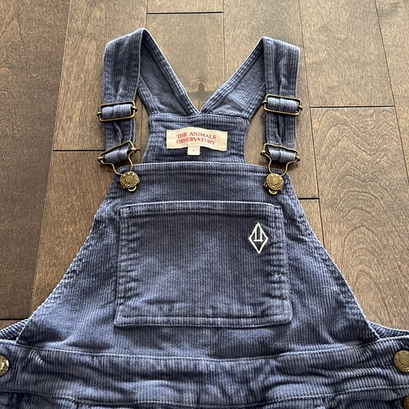 The Animal Observatory Navy Corduroy Mule Jumpsuit 6y - Picture 4 of 6